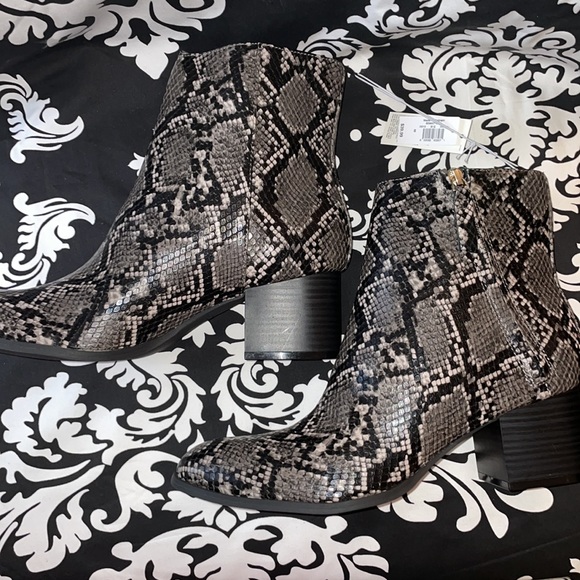 Faux Snakeskin Booties - Picture 7 of 7